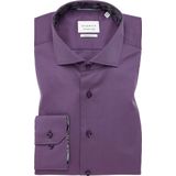 ETERNA - Modern Fit - Overhemd - Paars - Twill