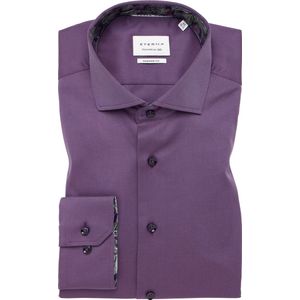 ETERNA - Modern Fit - Overhemd - Paars - Twill