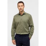 ETERNA Cover Shirt Overhemd donkergroen, Effen