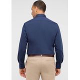 Overhemden - Navy - Katoen - Getailleerd - Zonder Borstzak - Knoopsluiting - Strijkvrij