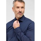 Eterna - Overhemd - Navy - Slim fit - NON IRON (strijkvrij)
