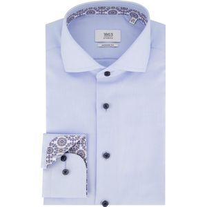 Eterna - Modern Fit Overhemd - Lichtblauw - 100% Katoen - Strijkvrij