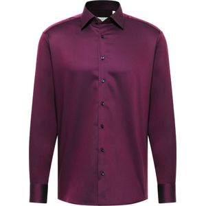 Eterna - Overhemd - Paars - Katoen - Lange Mouwen