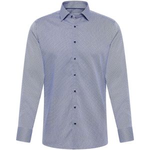 Overhemden - Blauw - NON IRON - Knoopsluiting - Lange Mouwen