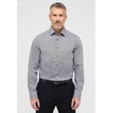 Overhemden - Grijs - Katoen - Strijkvrij, Kentkraag, Lange Mouwen
