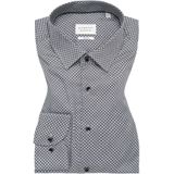 Overhemden - Grijs - Katoen - Strijkvrij, Kentkraag, Lange Mouwen