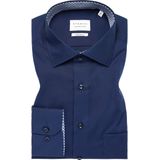 Eterna - Modern Fit Overhemd - Lichtblauw - Poplin - Strijkvrij