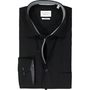 ETERNA - Modern Fit Overhemd - Lichtblauw - Poplin - Strijkvrij