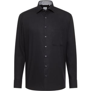 ETERNA - Overhemd - Blauw - Poplin - Strijkvrij