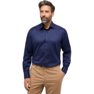 Eterna - Luxury Overhemd - Donkerblauw - 100% Katoen - Comfort Fit
