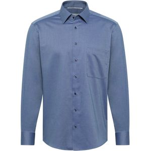 Eterna - Comfort Fit - Overhemd - Donkerblauw - 100% Katoen