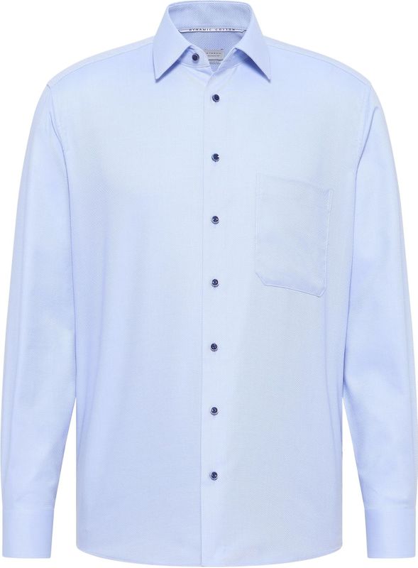 Eterna - Comfort Fit - Overhemd - Lichtblauw - Katoen