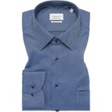 Eterna - Comfort Fit - Overhemd - Donkerblauw - 100% Katoen