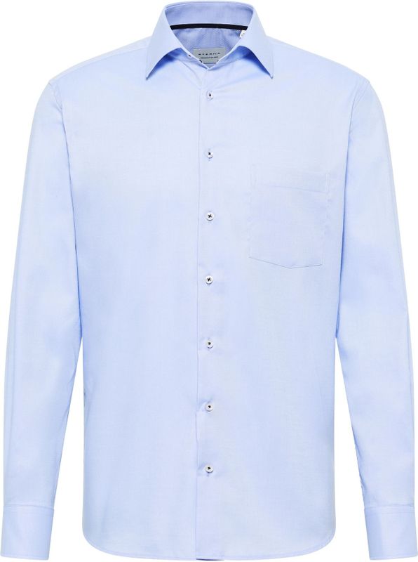 ETERNA - Heren Overhemd - Lichtblauw - Katoen - Strijkvrij