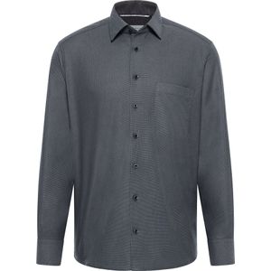Eterna - Comfort Fit Overhemd - Grijs - 100% Katoen - Strijkvrij