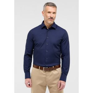 Eterna - Overhemd - Donkerblauw - Slim fit - NON IRON (strijkvrij)
