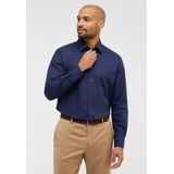 Eterna - Comfort Fit - Overhemd - Donkerblauw - 100% Katoen