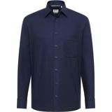 Eterna - Comfort Fit - Overhemd - Donkerblauw - 100% Katoen