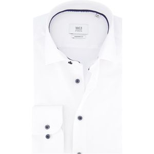 Eterna - Overhemd - Wit - Katoen - Modern Fit - Semi Wide Spread Boord
