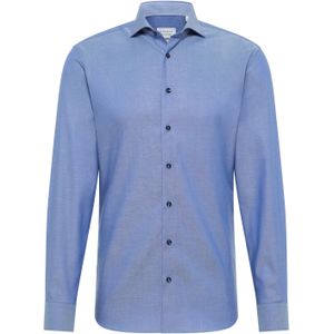 ETERNA Overhemd donkerblauw, Effen