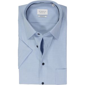 ETERNA - Modern Fit - Overhemd - Lichtblauw - Korte Mouw - Strijkvrij