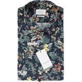 Eterna - Modern Fit Overhemd - Korte Mouwen - Licht Blauw - Poplin