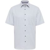 ETERNA - Modern Fit - Overhemd - Groen - Korte Mouw - Strijkvrij