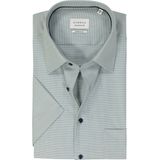 ETERNA - Modern Fit - Overhemd - Groen - Korte Mouw - Strijkvrij