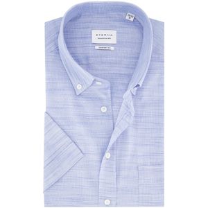 Eterna - Overhemd - Lichtblauw - Gemêleerd - Lyocell/Katoen