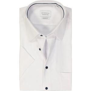 ETERNA modern fit overhemd korte mouw, twill, wit