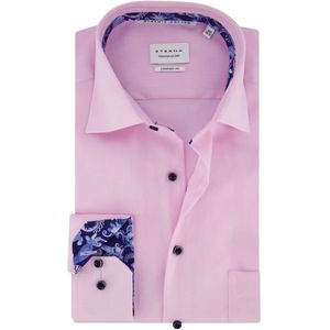 Eterna - Comfort Fit Overhemd - Roze - 100% Katoen