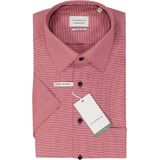 ETERNA - Comfort Fit - Overhemd - Roze - Korte Mouwen, Twill, Strijkvrij