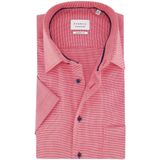 ETERNA - Comfort Fit - Overhemd - Roze - Korte Mouwen, Twill, Strijkvrij
