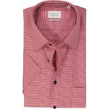 ETERNA - Comfort Fit - Overhemd - Roze - Korte Mouwen, Twill, Strijkvrij