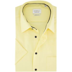 Eterna - Overhemd - Geel - Comfort Fit - Korte Mouw