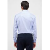 ETERNA Overhemd middenblauw, Gestructureerd