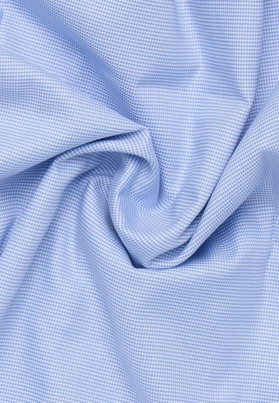 ETERNA Overhemd middenblauw, Gestructureerd