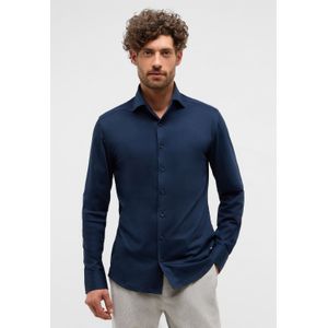 Eterna - Overhemd - Navy - Slim fit - NON IRON (strijkvrij)