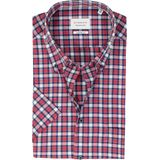 ETERNA - Overhemd - Korte Mouwen - Blauw - Poplin - Strijkvrij