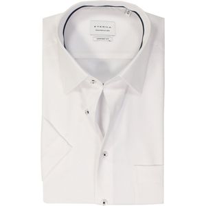 ETERNA - Overhemd - Wit - 100% Katoen - Korte Mouwen - Kent Kraag