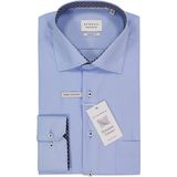 Eterna - Overhemd - Blauw - 100% Katoen - Comfort Fit - Borstzak