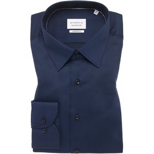 Eterna - Overhemd - Donkerblauw - Strijkvrij - 100% Katoen