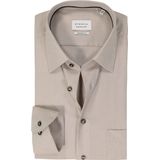 ETERNA - Modern Fit - Overhemd - Ecru - Strijkvrij - Boordmaat 46