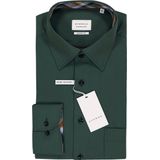 ETERNA - Comfort Fit - Overhemd - Donkergroen - Strijkvrij - Boordmaat 45