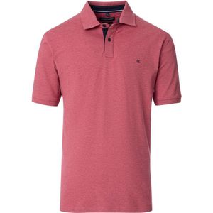 Casa Moda - Polo - Roze Gemeleerd - Katoen - Wijde Fit