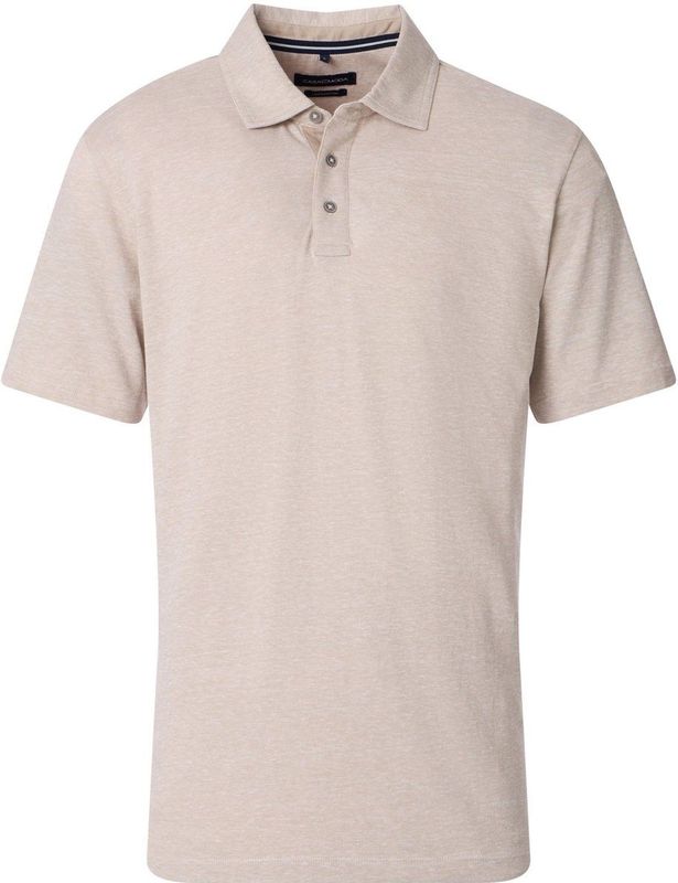 Casa Moda - Polo Shirt - Beige - Korte Mouw