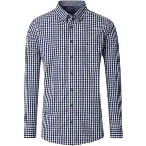 CASA MODA - Sport Casual Fit - Overhemd - Donkerblauw met Wit Geruit