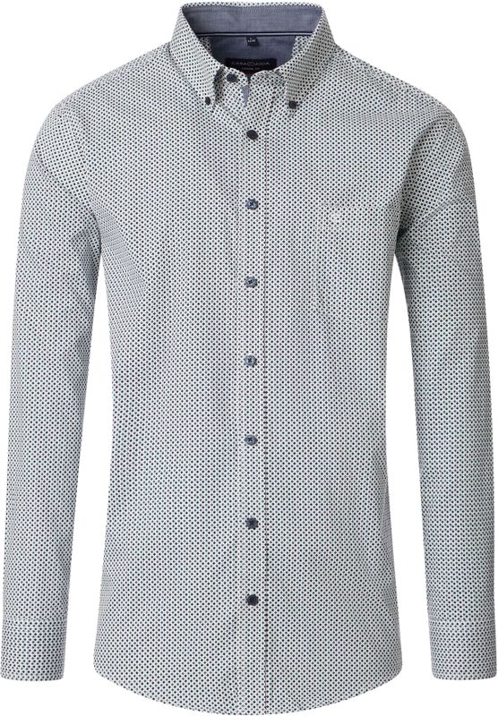 Casa Moda - Casual Fit Overhemd - Lichtblauw - Twill - Lange Mouwen