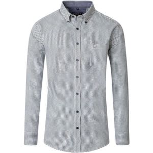 CASA MODA - Casual Fit Overhemd - Blauw - Twill - Lange Mouwen