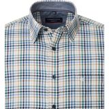 CASA MODA - Casual Fit Overhemd - Lichtblauw - Dobby Weving - Lange Mouwen